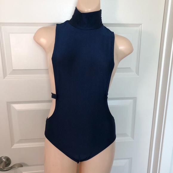 Banjul Other - Navy Blue Swimsuit with  Long sleeve mesh coverup.